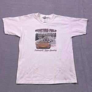 VTG Youth L Indianapolis 500 2007 Helio Castroneves Starting Field Race T Shirt